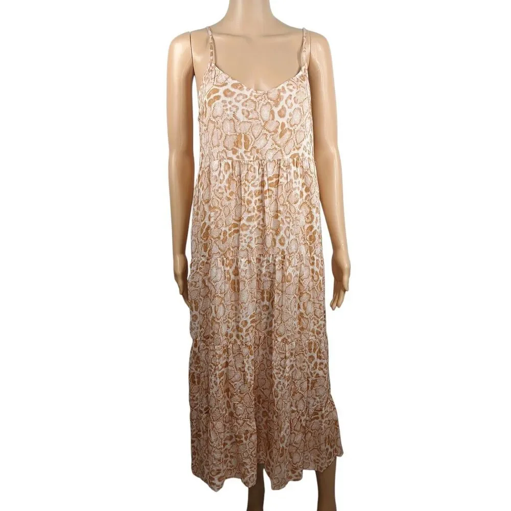 Mumu Caroline Maxi Dress in Snake‎ Print - Size Small - Fashion Forward